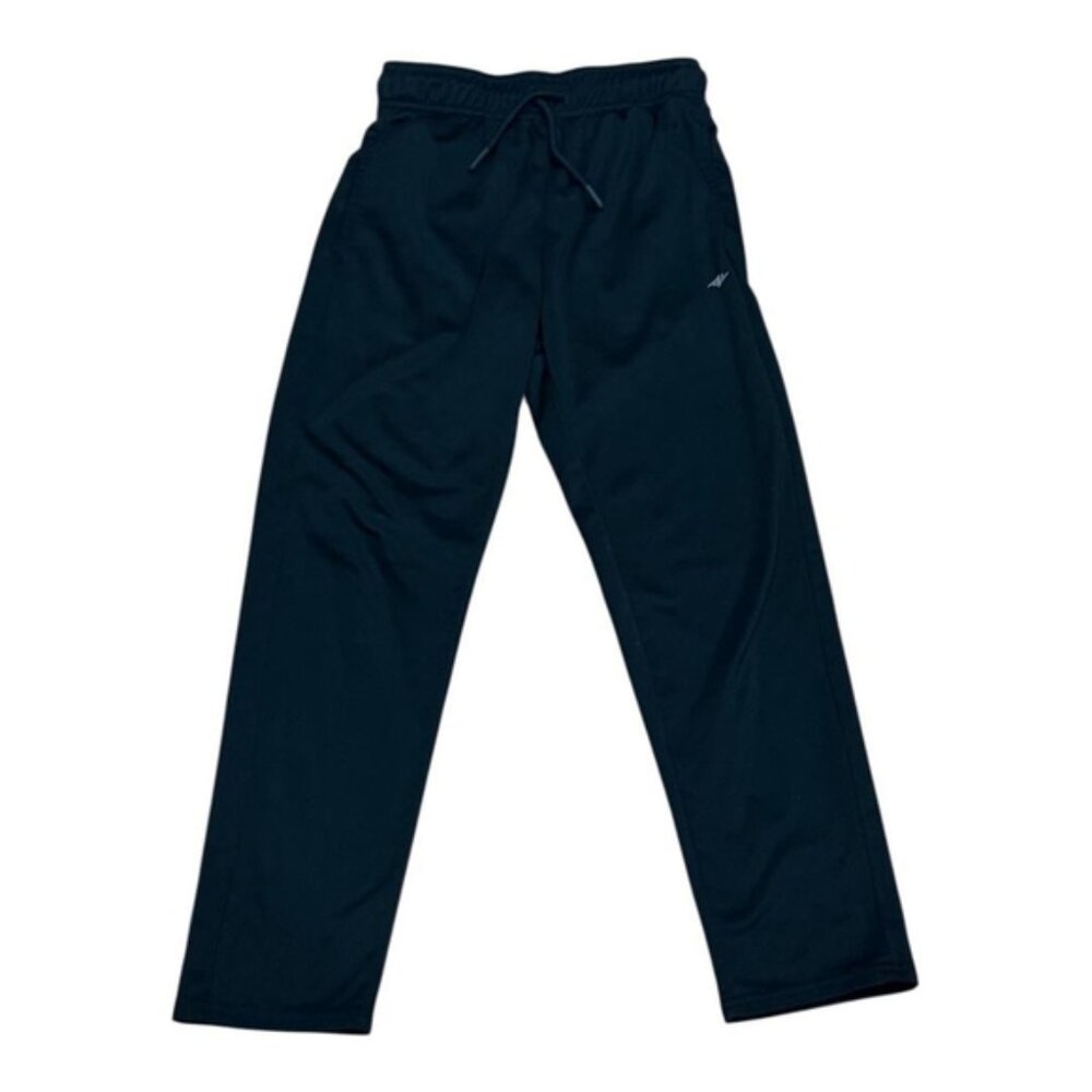 Athletic Works Pants Youth Large 10-12 Black Polyester Athletic Track Drawstring